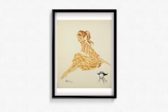 1956 lithography by Jean-Gabriel Domergue - Cathie