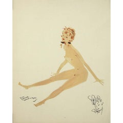 1956 lithography by Jean-Gabriel Domergue - Suzette