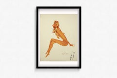 1956 lithography by Jean-Gabriel Domergue - Sylvie la manucure