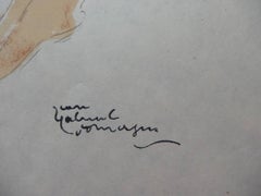 Una chica natural - Litografía original - Mourlot, 1956