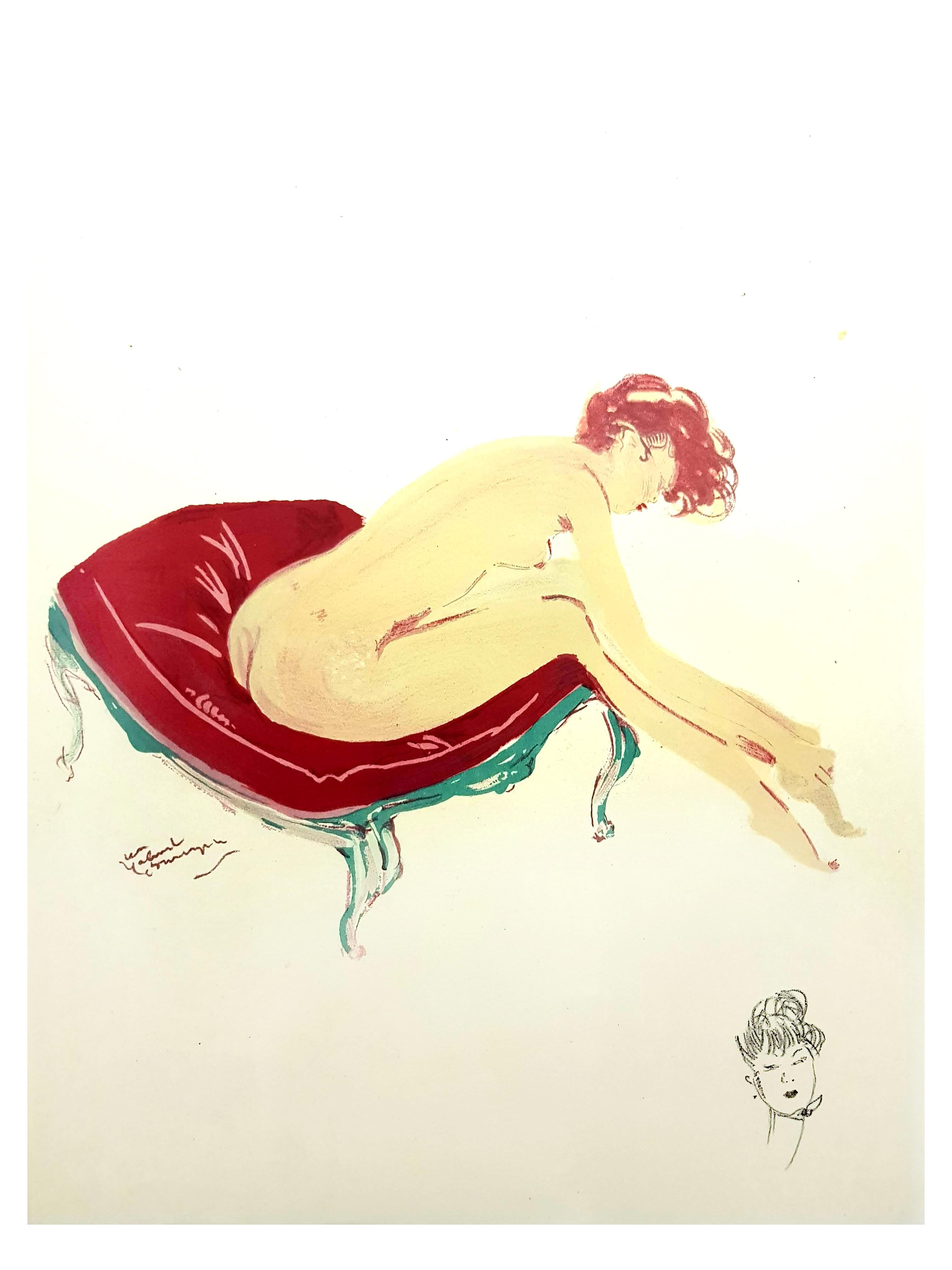 Original Lithograph by Jean-Gabriel Domergue
Title: Elegance
Signed in the plate
Dimensions: 40 x 31 cm
1956
Edition of 197
This artwork is part of the famous portfolio 