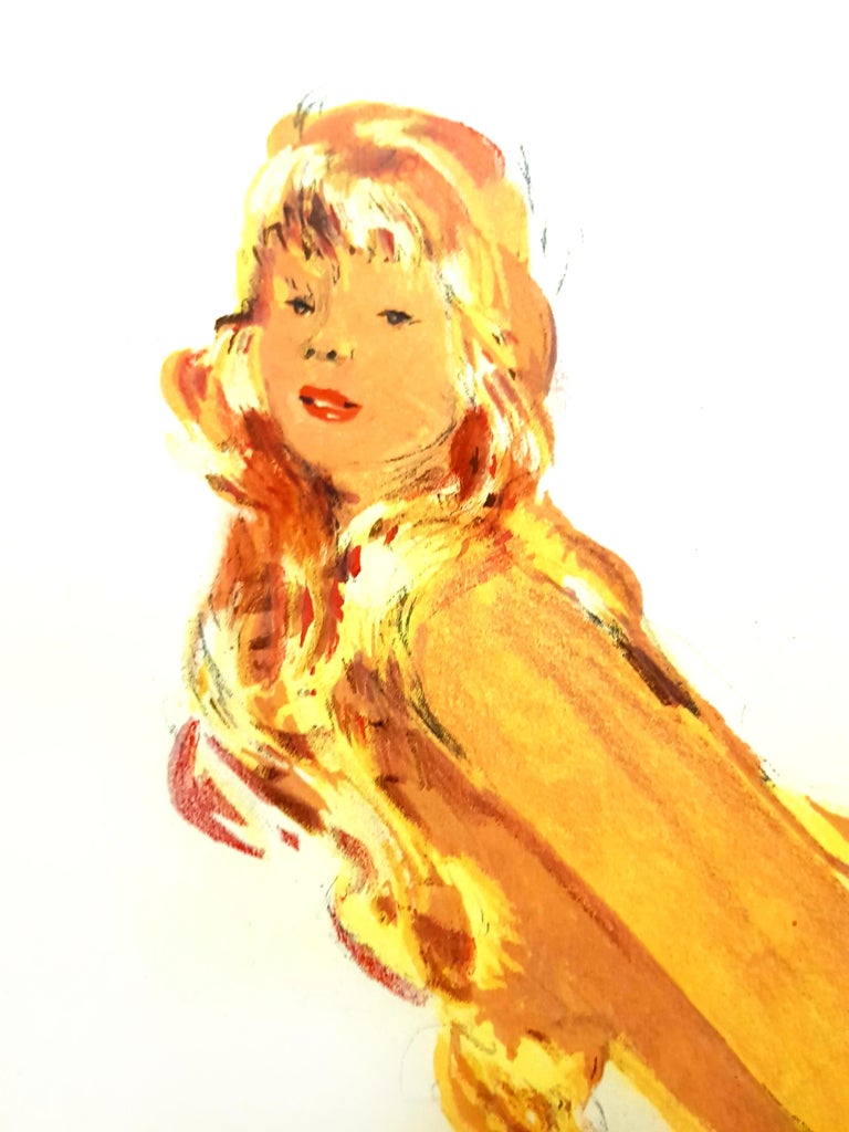 Original Lithograph by Jean-Gabriel Domergue
Title: Red Hair Elegance
Signed in the plate
Dimensions: 40 x 31 cm
1956
Edition of 197
This artwork is part of the famous portfolio 