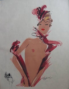 Stampe di nudo in litografia