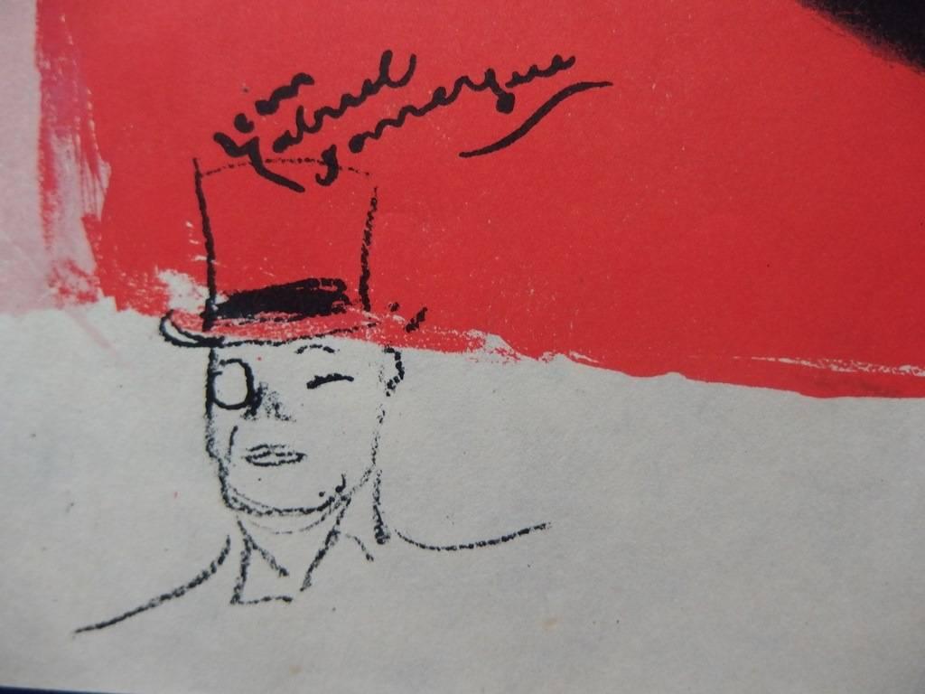 Paris : Going at Maxim's Cafe - Original lithograph - Mourlot, 1956 - Print by Jean-Gabriel Domergue