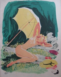 Stampe di nudo in litografia