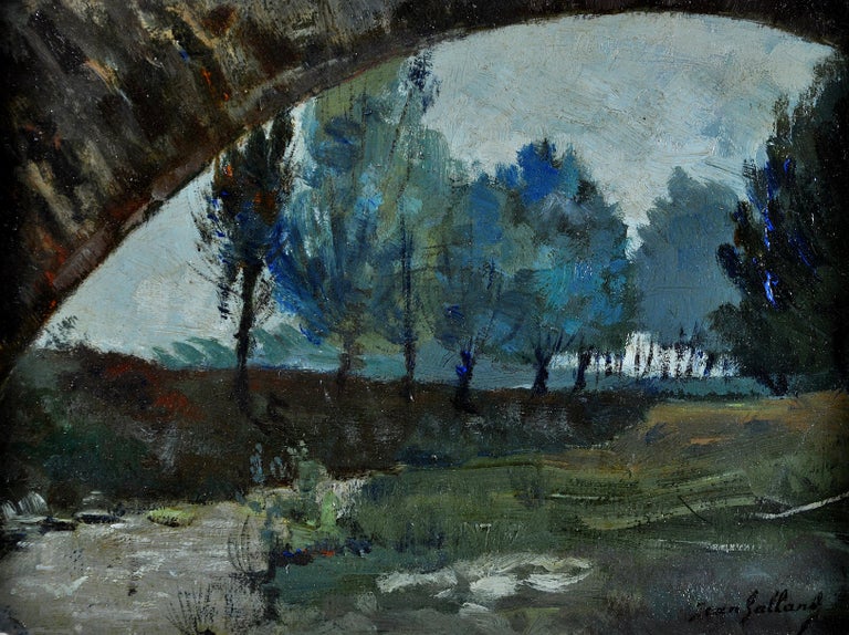 Jean Galland – Unter der Brücke – Französisches impressionistisches ... Jean Galland – Unter der Brücke – Französisches impressionistisches ...