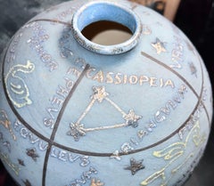 Jean Garillon for Céramiques Elchinger Zodiac Constellation Globe Vase, France