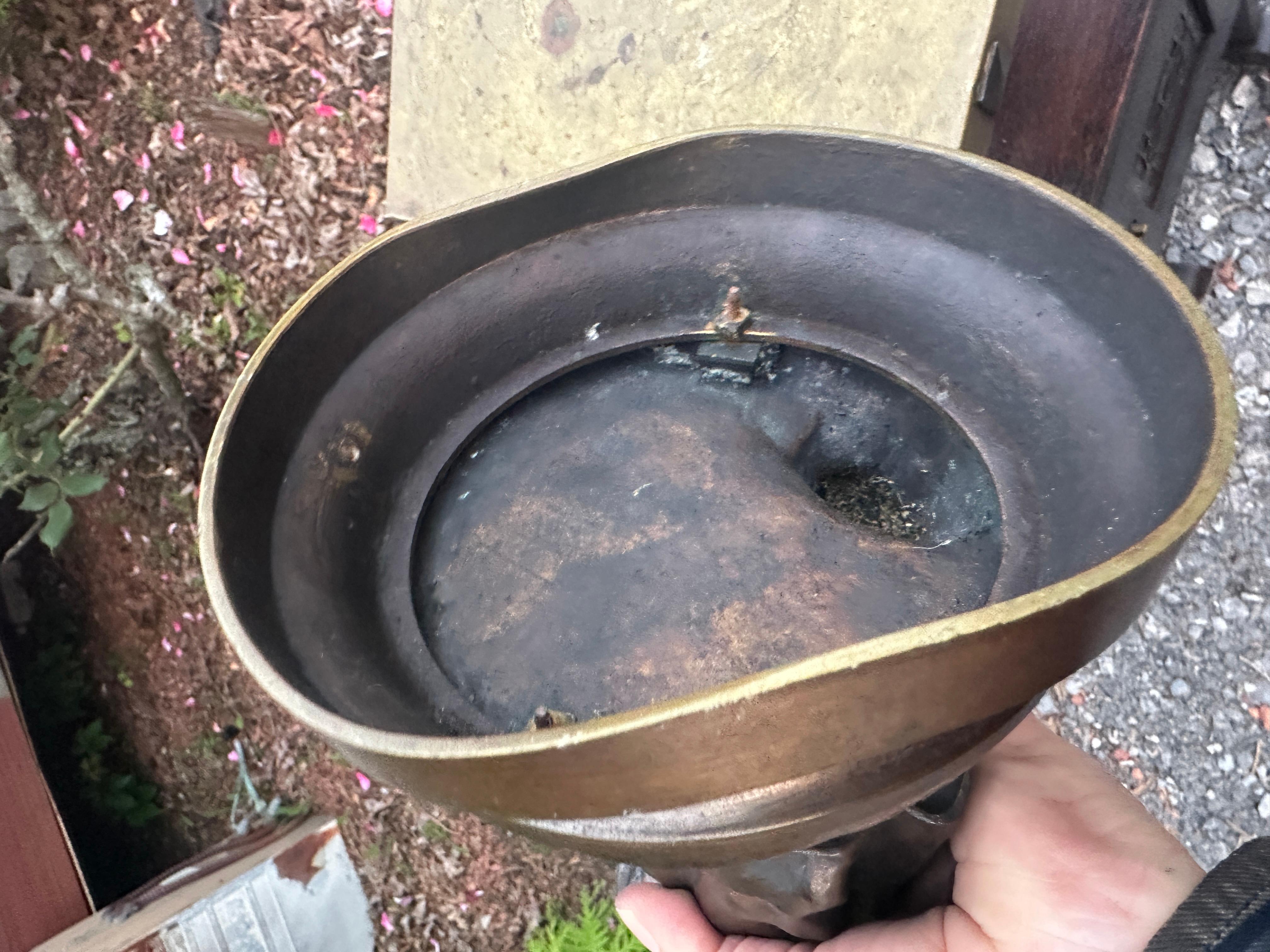 Scultura in bronzo antico 