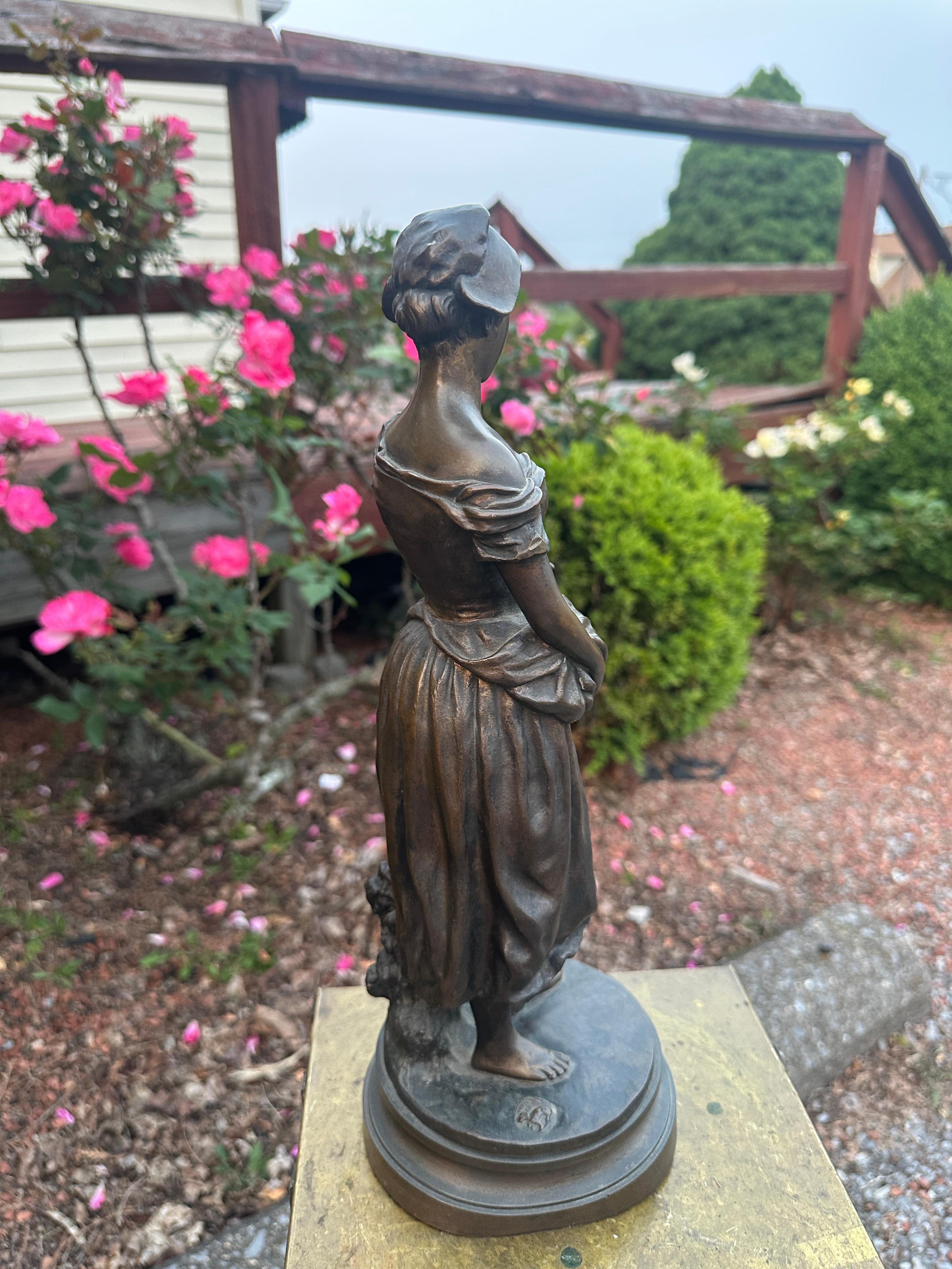 Scultura in bronzo antico 
