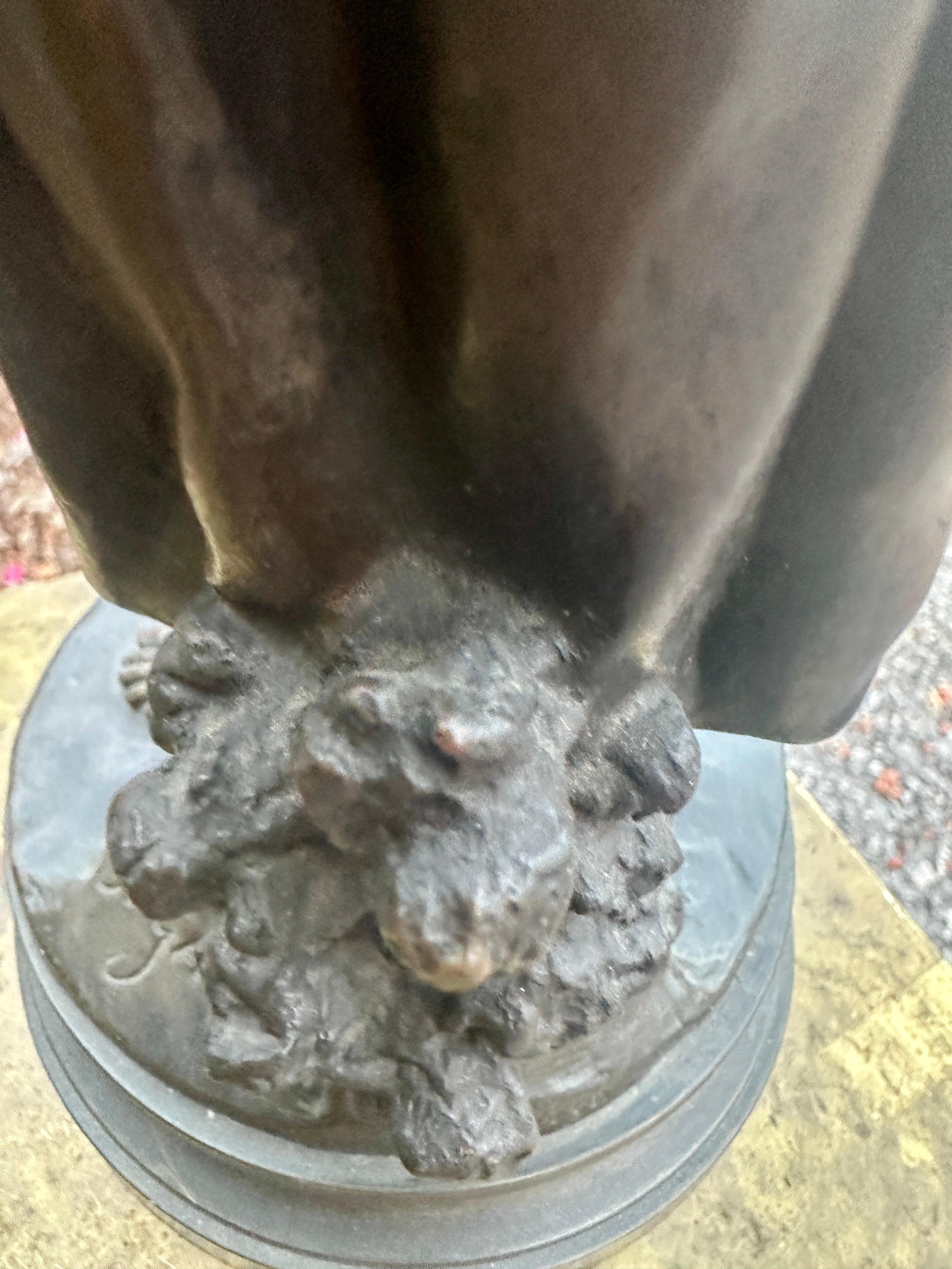 Scultura in bronzo antico 