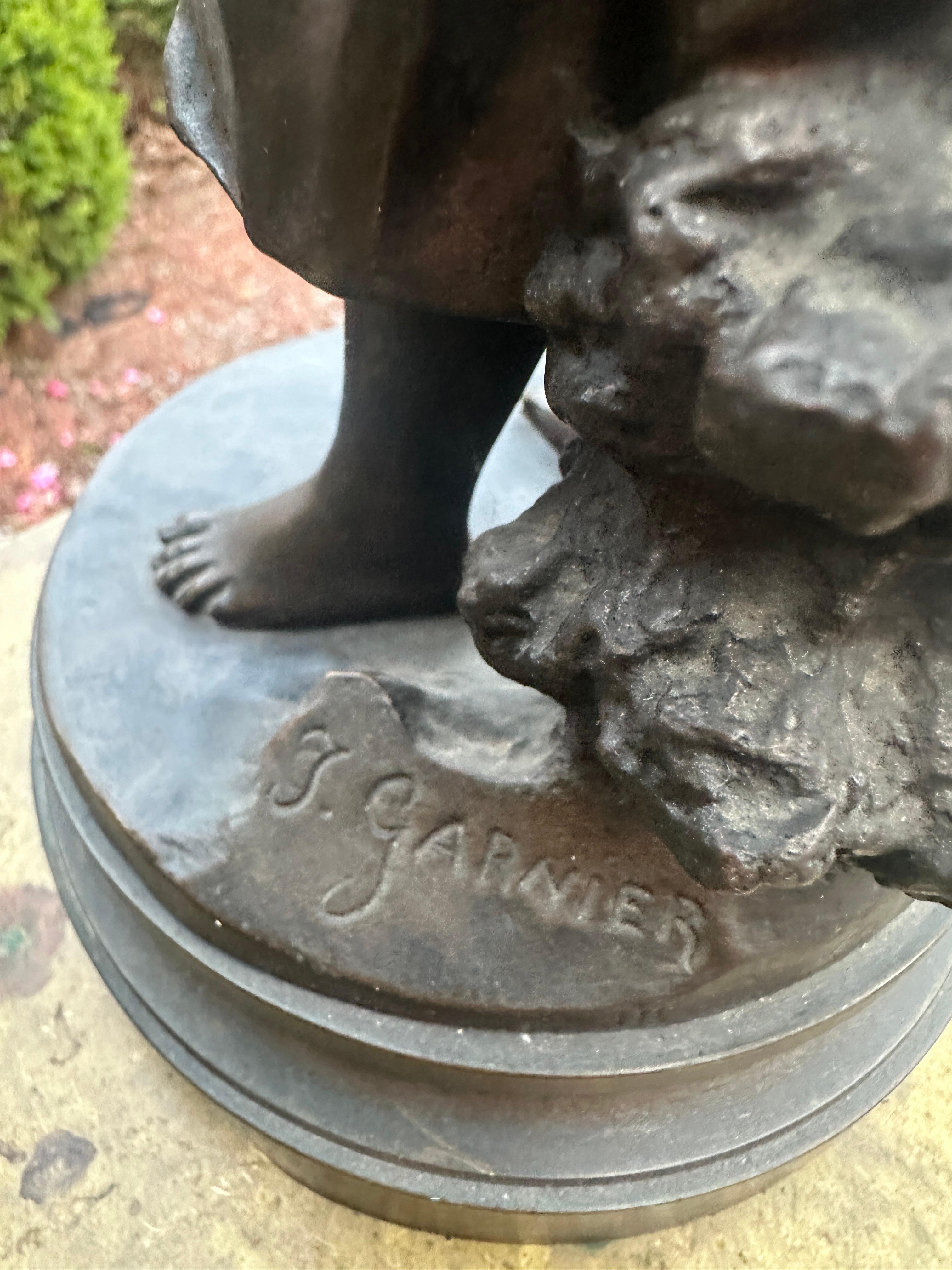 Scultura in bronzo antico 