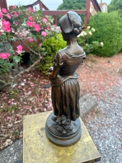 Jean Garnier Antique Bronze Sculpture "Le Nouveau" - W5089