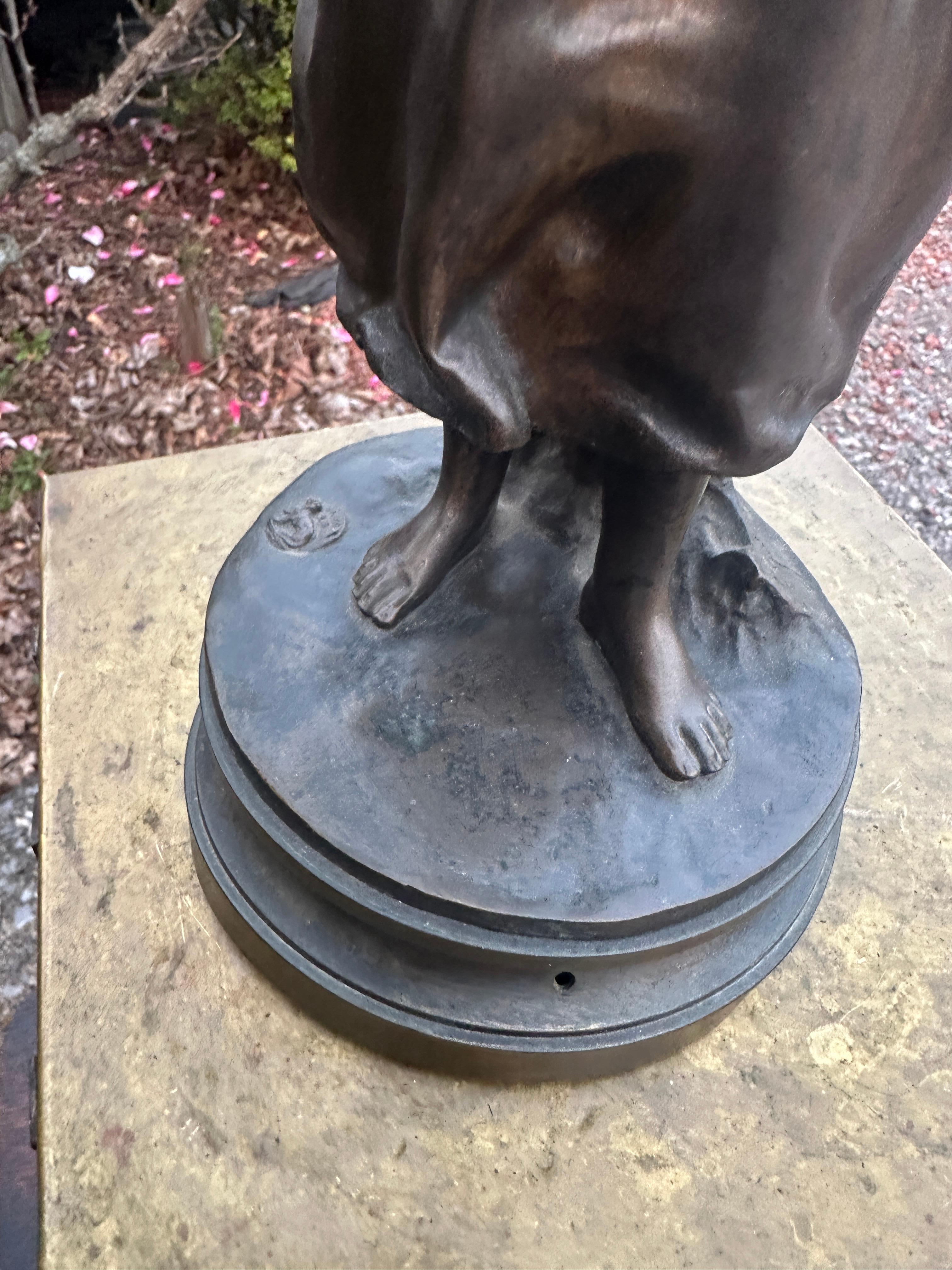 XX secolo Scultura in bronzo antico 
