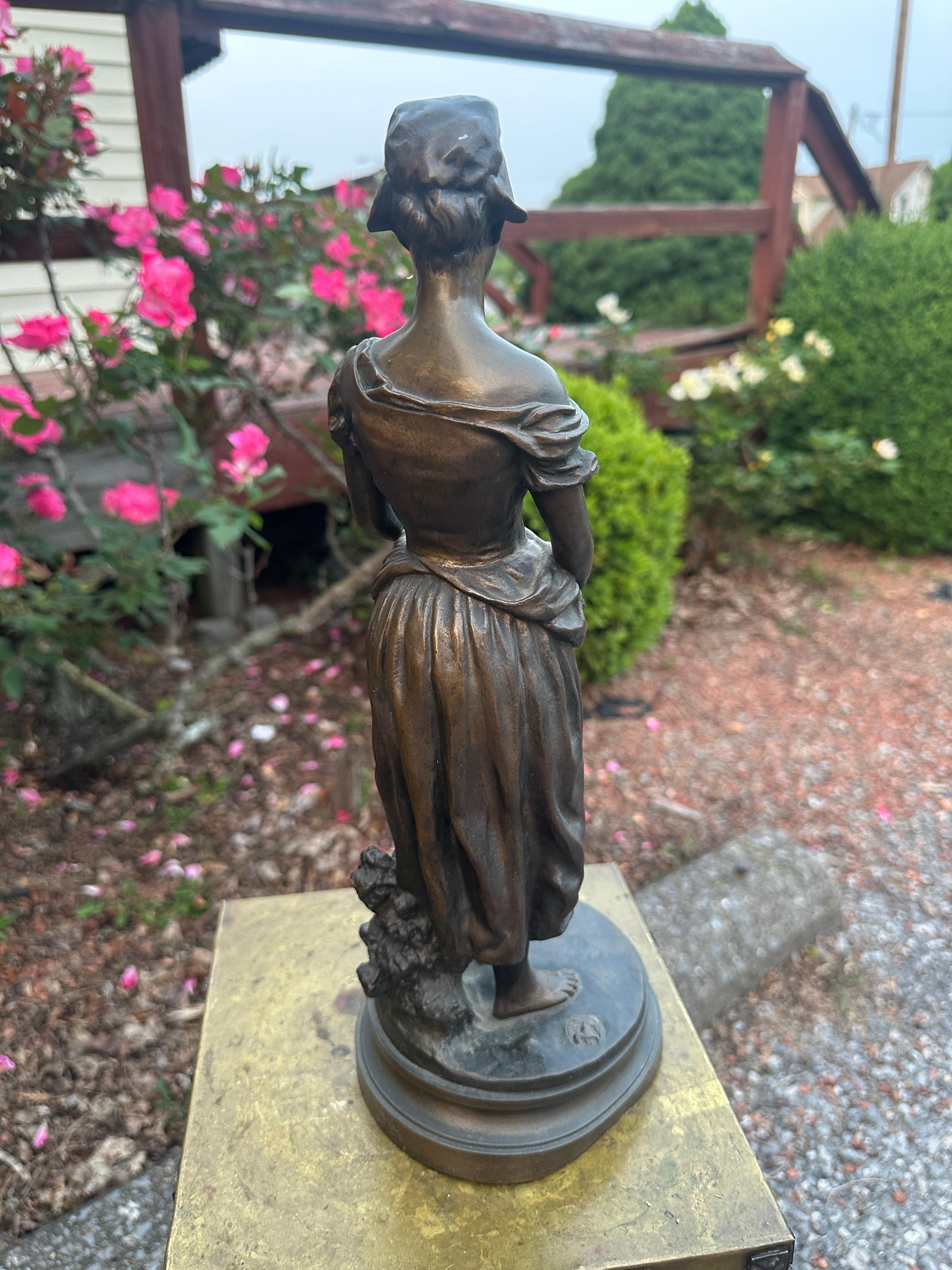 Scultura in bronzo antico 