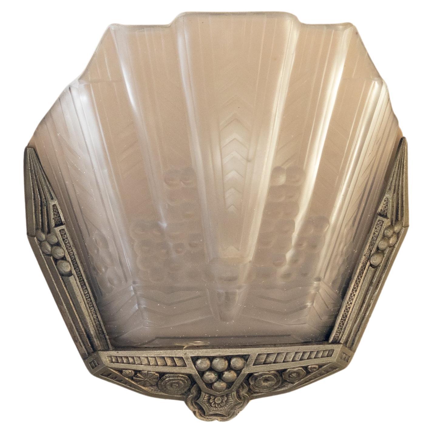 Jean Gauthier Art Deco French Wall Sconce For Sale