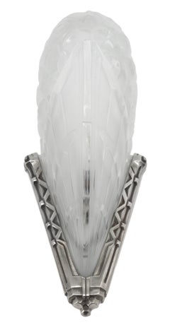 Jean Gauthier French Art Deco Pair of Wall Sconces, 1920s