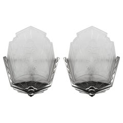 Jean Gauthier Up to 3 Art Deco Bronze Wall Sconces, 1920s