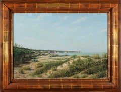 Paesaggio di spiaggia sulla costa atlantica francese