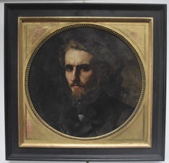 Jehan-Georges Vibert (1840-1902) Portrait of a man, 1865, oil on canvas signed