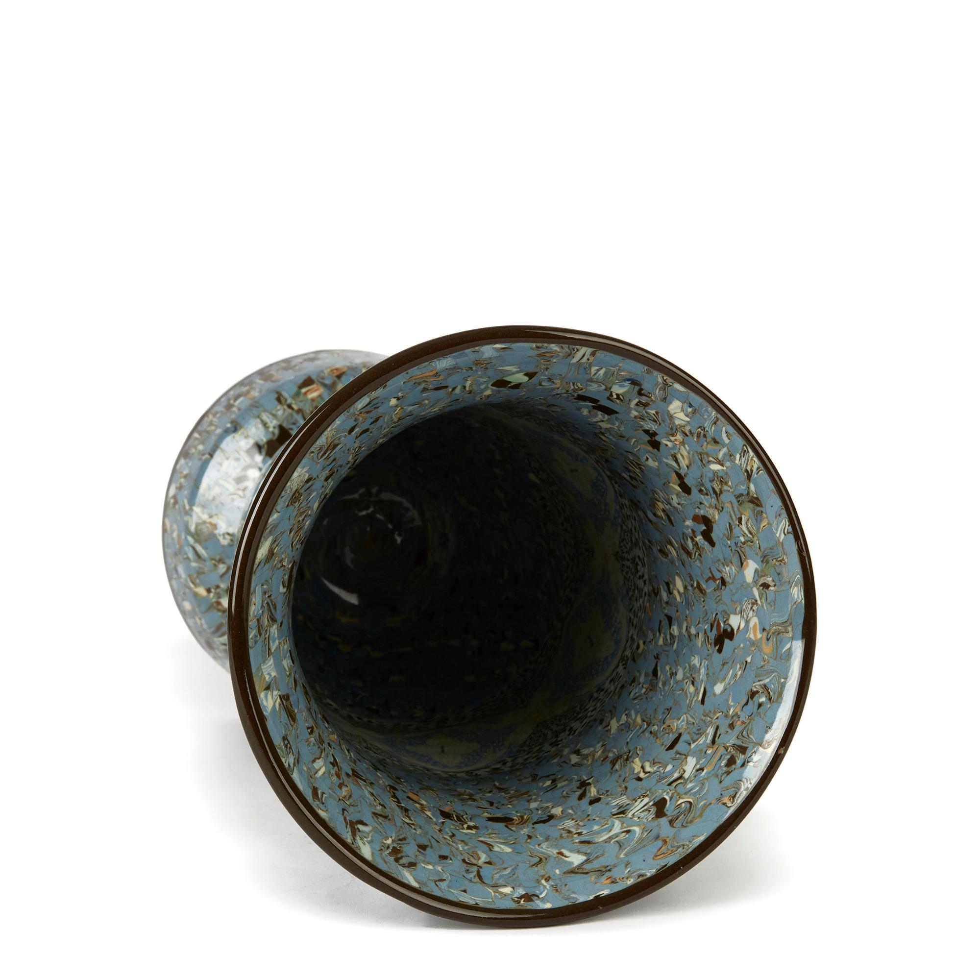 Jean Gerbino French Vallauris Tulip Shaped Mosaic Art Pottery Vase 1