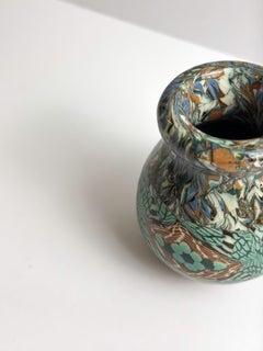 Jean Gerbino Mosaik Terre Mêlée Keramikvase, Vallauris AM, Frankreich, 1950er Jahre