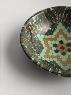 Jean Gerbino Vallauris Mosaic Ceramic Bowl, France, 1950s
