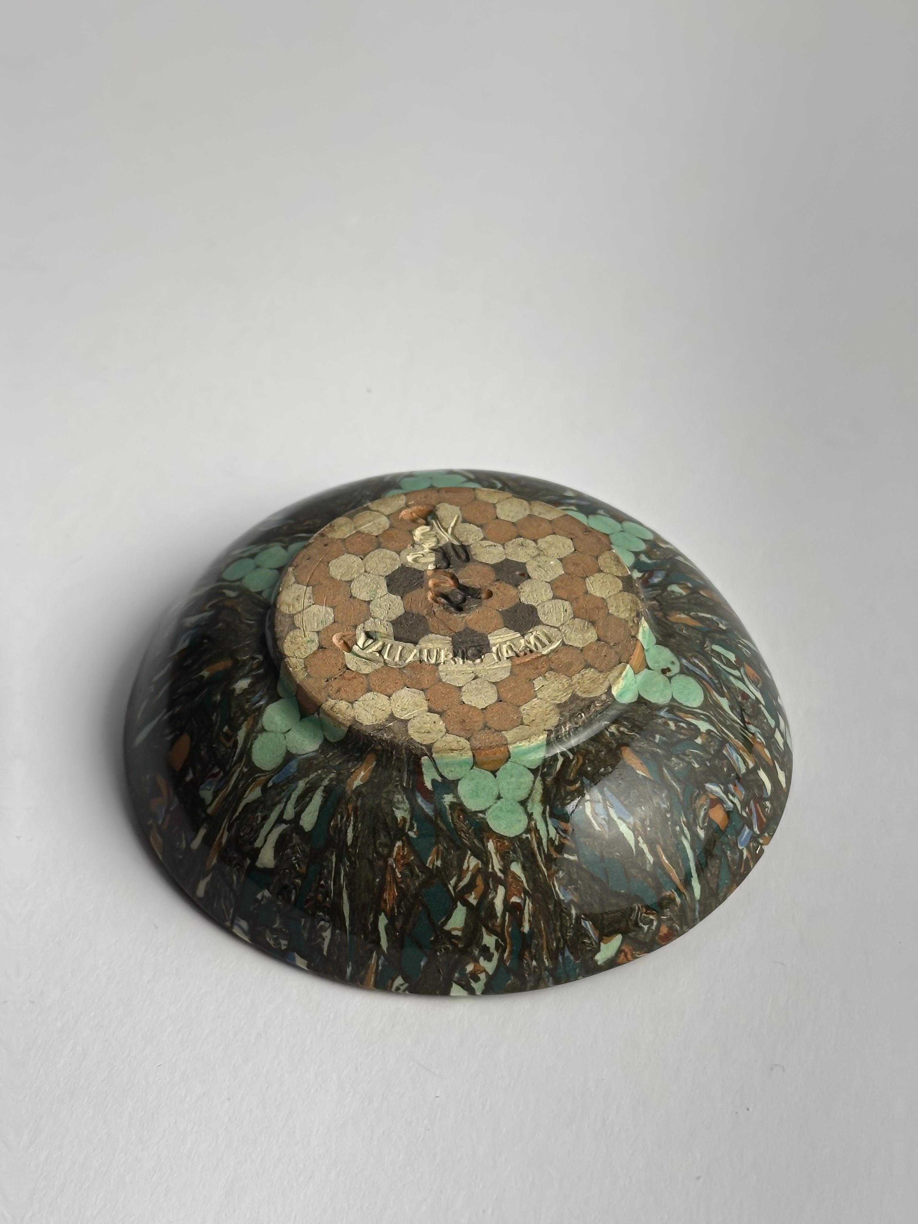 Cuenco de cerámica con mosaico Vallauris, Jean Gerbino, Francia, años 50 Glaseado en venta