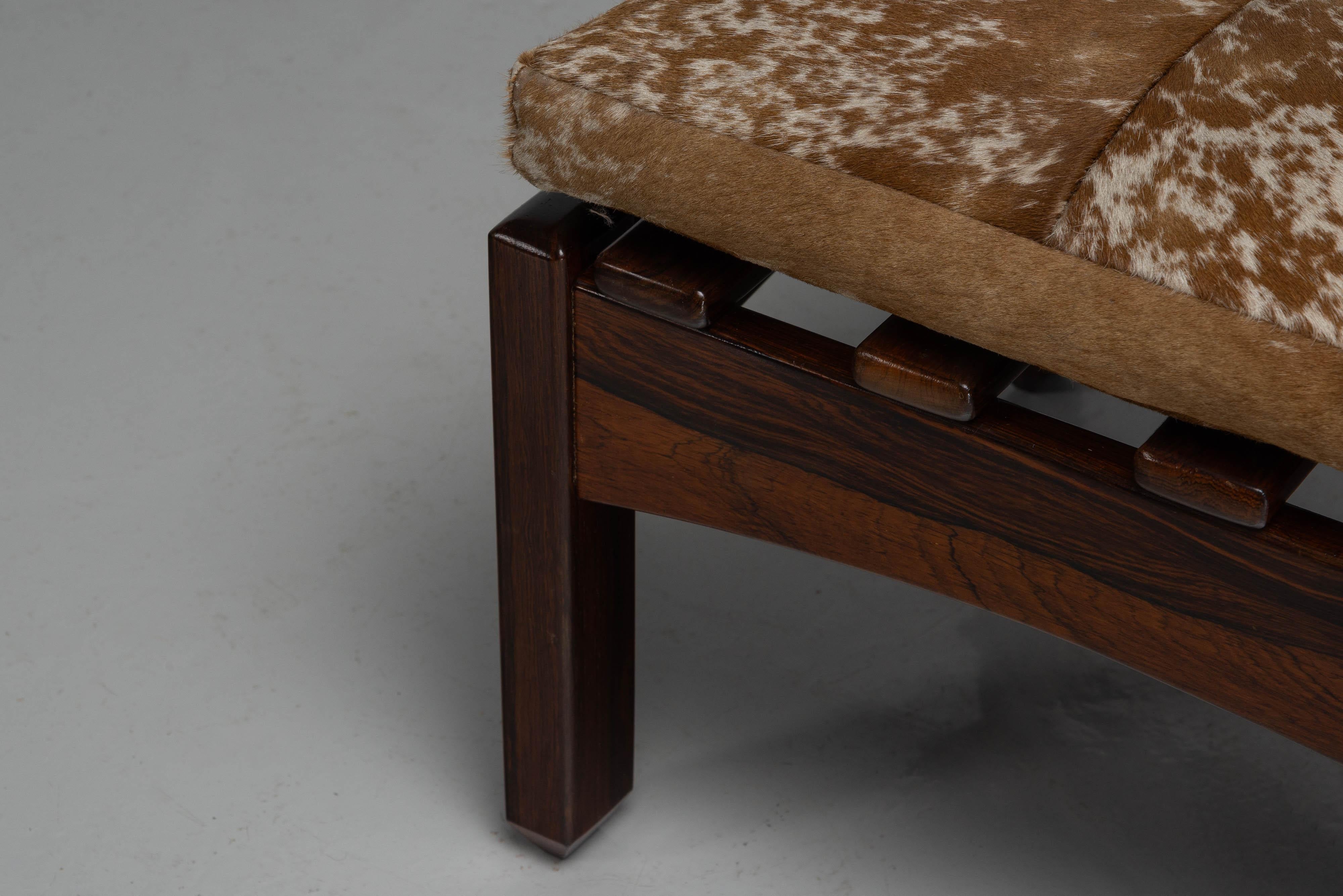 Jean Gillon bench with magazine rack Italma Brazil 1965 For Sale 4