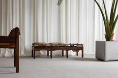 Jean Gillon bench with magazine rack Italma Brazil 1965