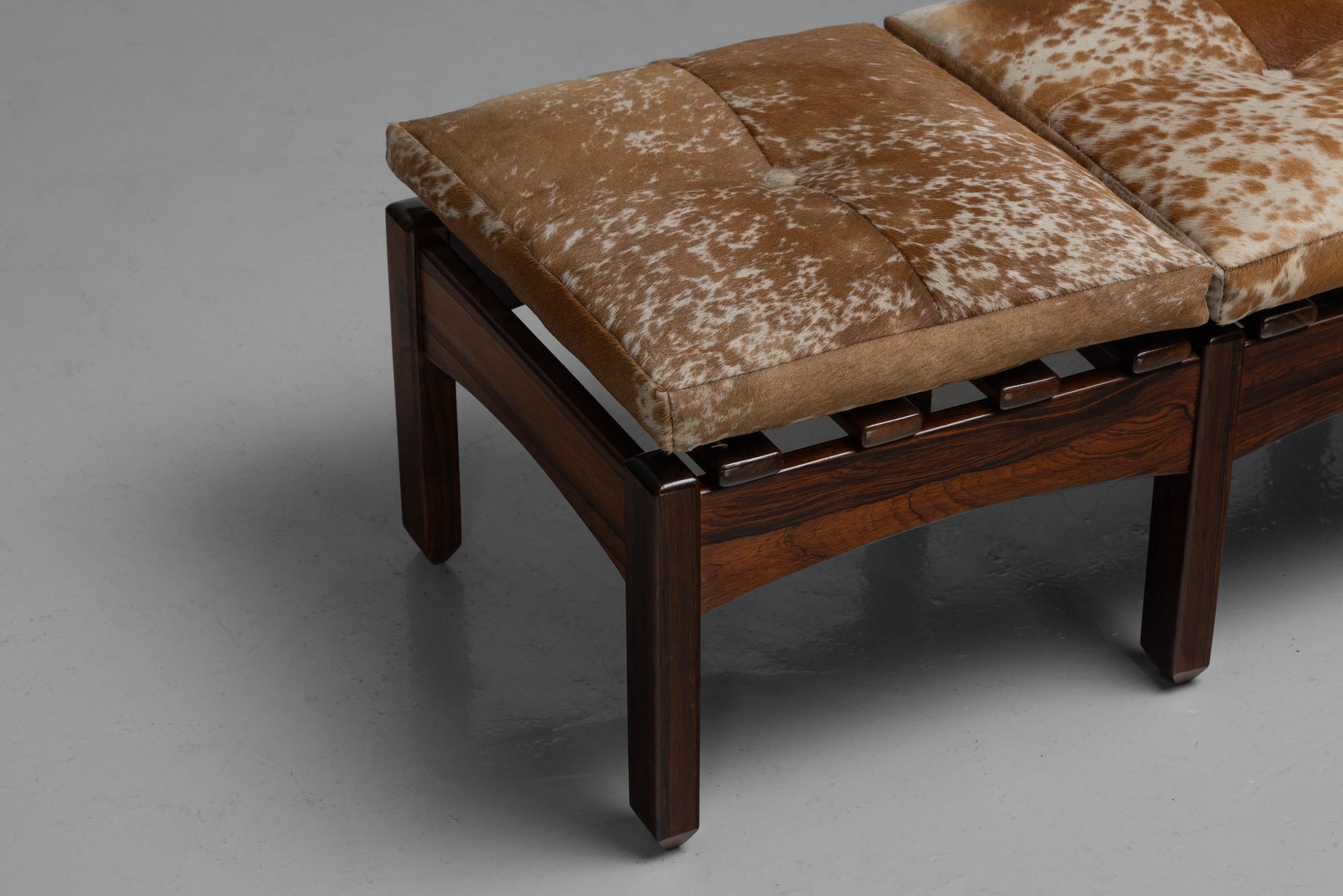 Jean Gillon bench with magazine rack Italma Brazil 1965 For Sale 1
