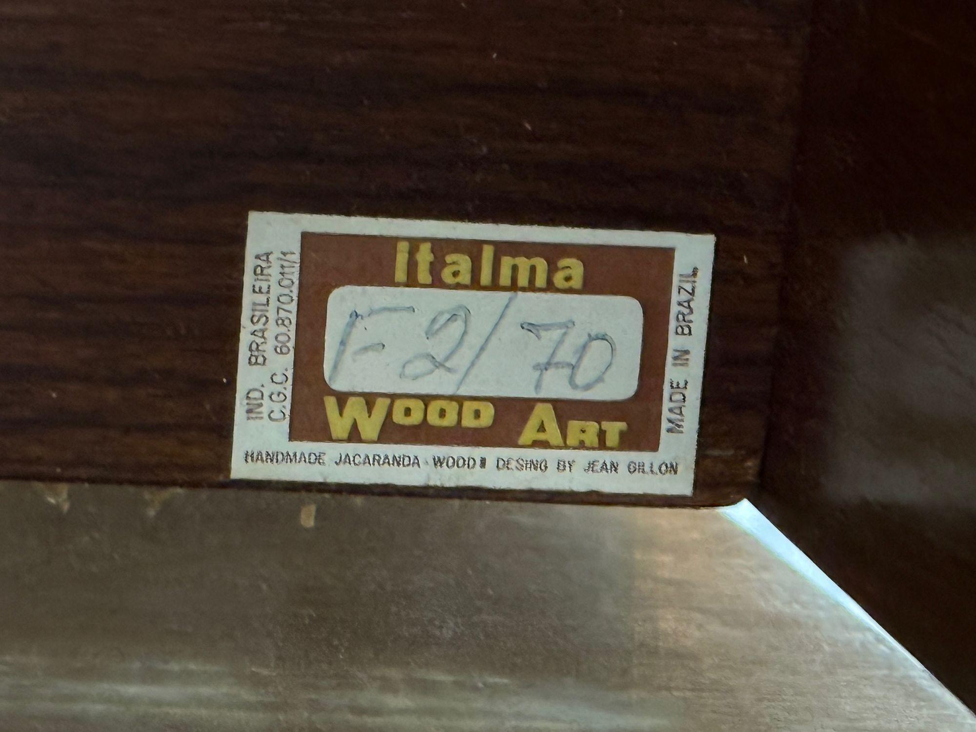 Jean Gillon, Brasilianische Moderne, Jacaranda, Chrom, Schreibtisch, Brasilien, 1960er Jahre im Angebot 5