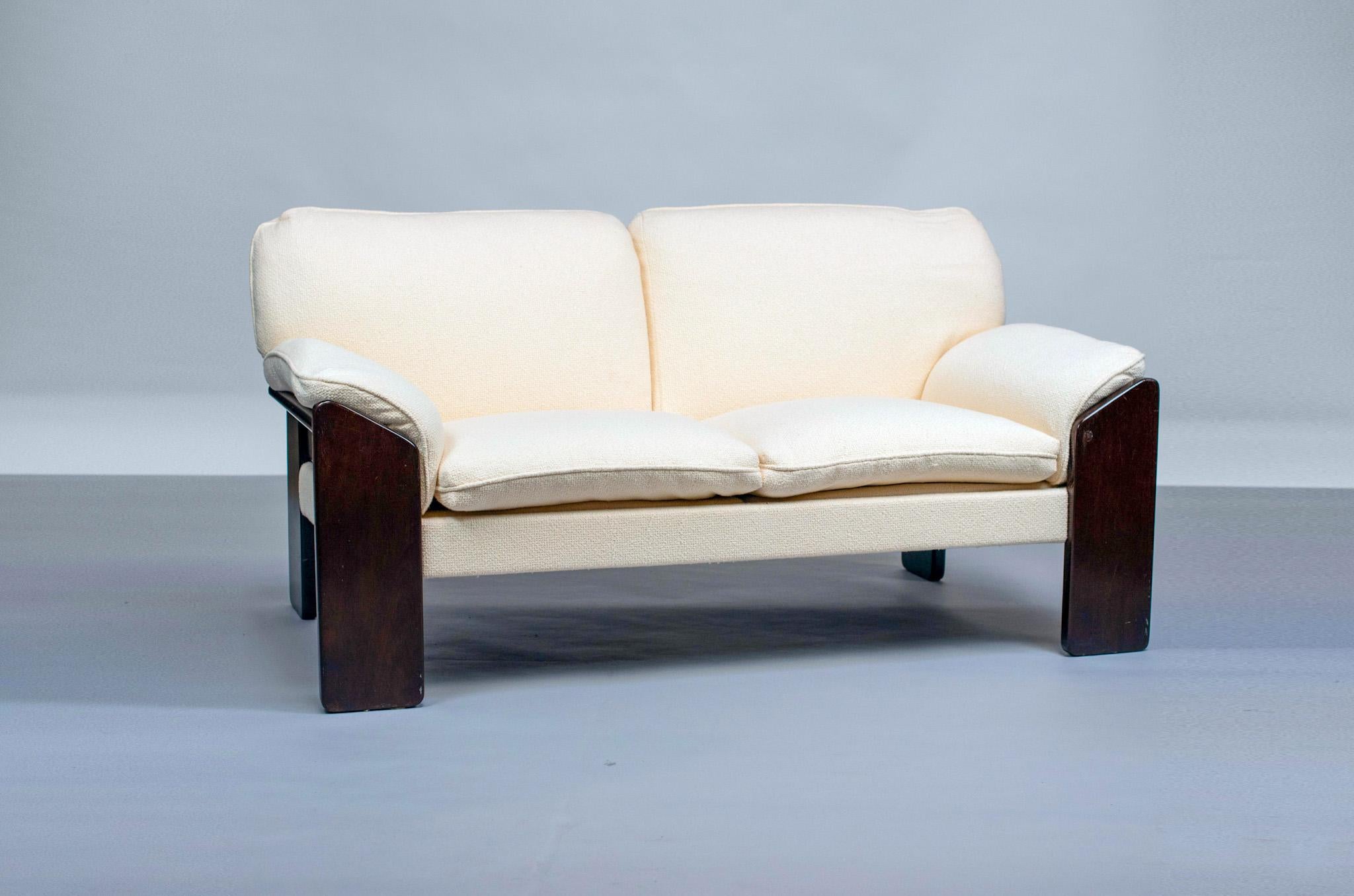 Brazilian Jean Gillon, 2-seater sofa, c. 1970. Probel Label For Sale