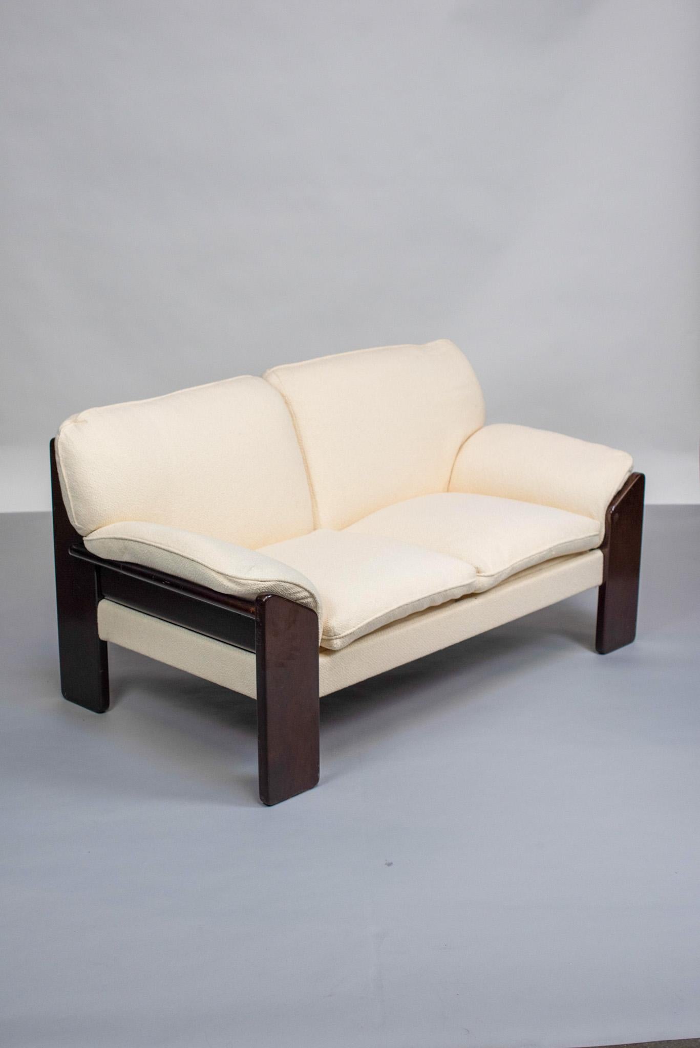Hand-Crafted Jean Gillon, 2-seater sofa, c. 1970. Probel Label For Sale