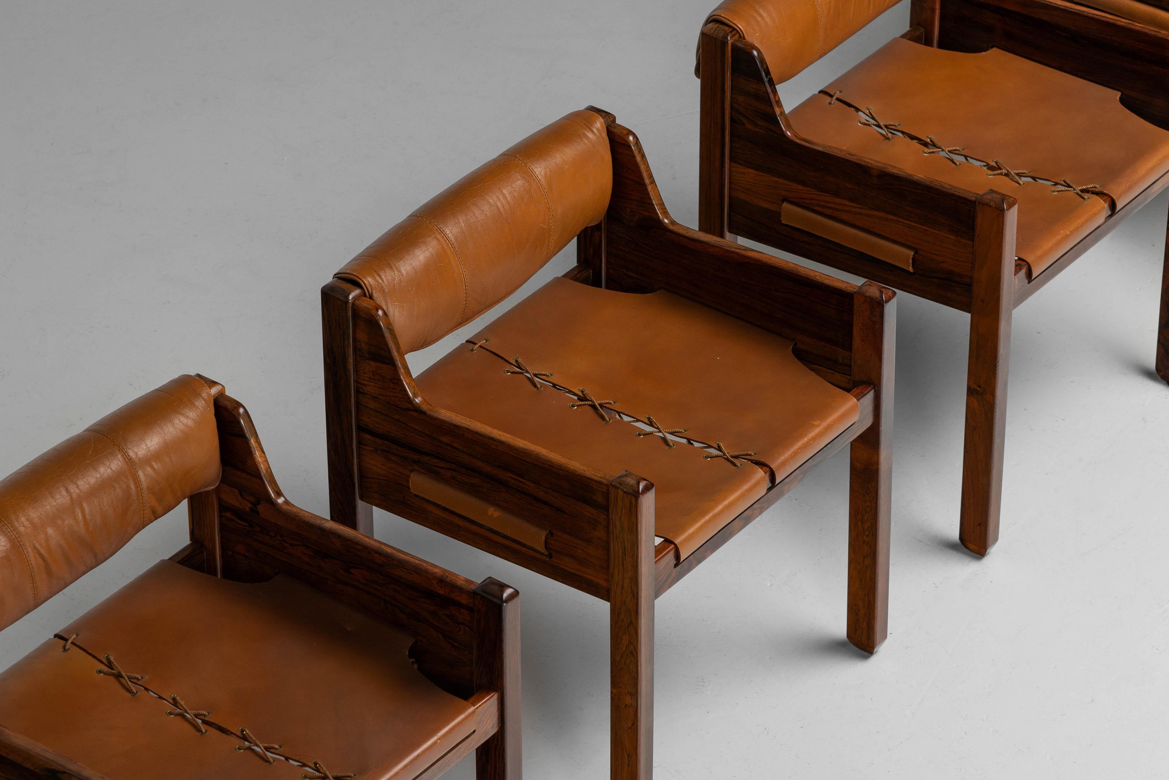 Jean Gillon Déc chairs Italma Woodart Brazil 1968 For Sale 1