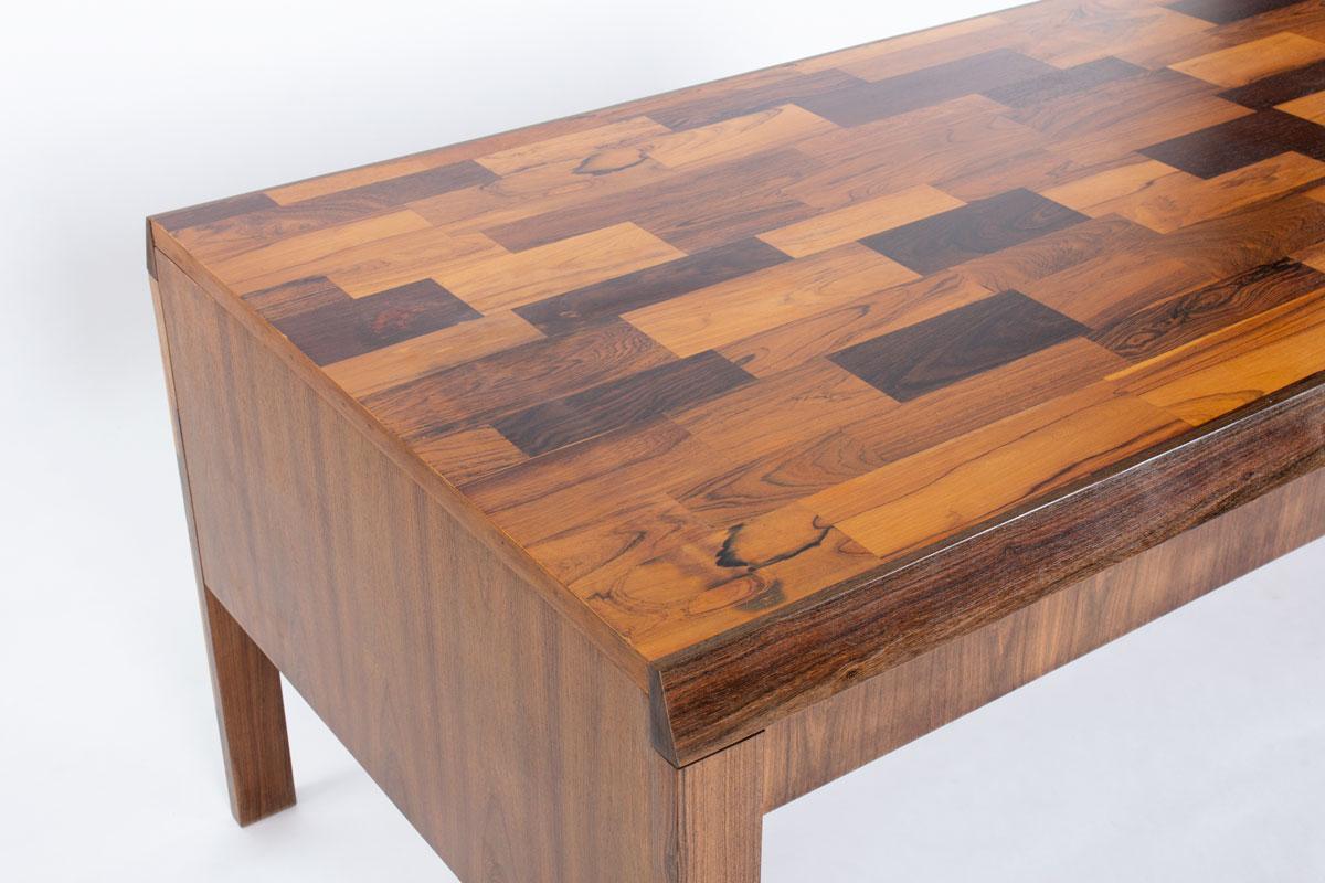 Jean Gillon desk in rosewood for Italma Woodart, 1960s For Sale 4