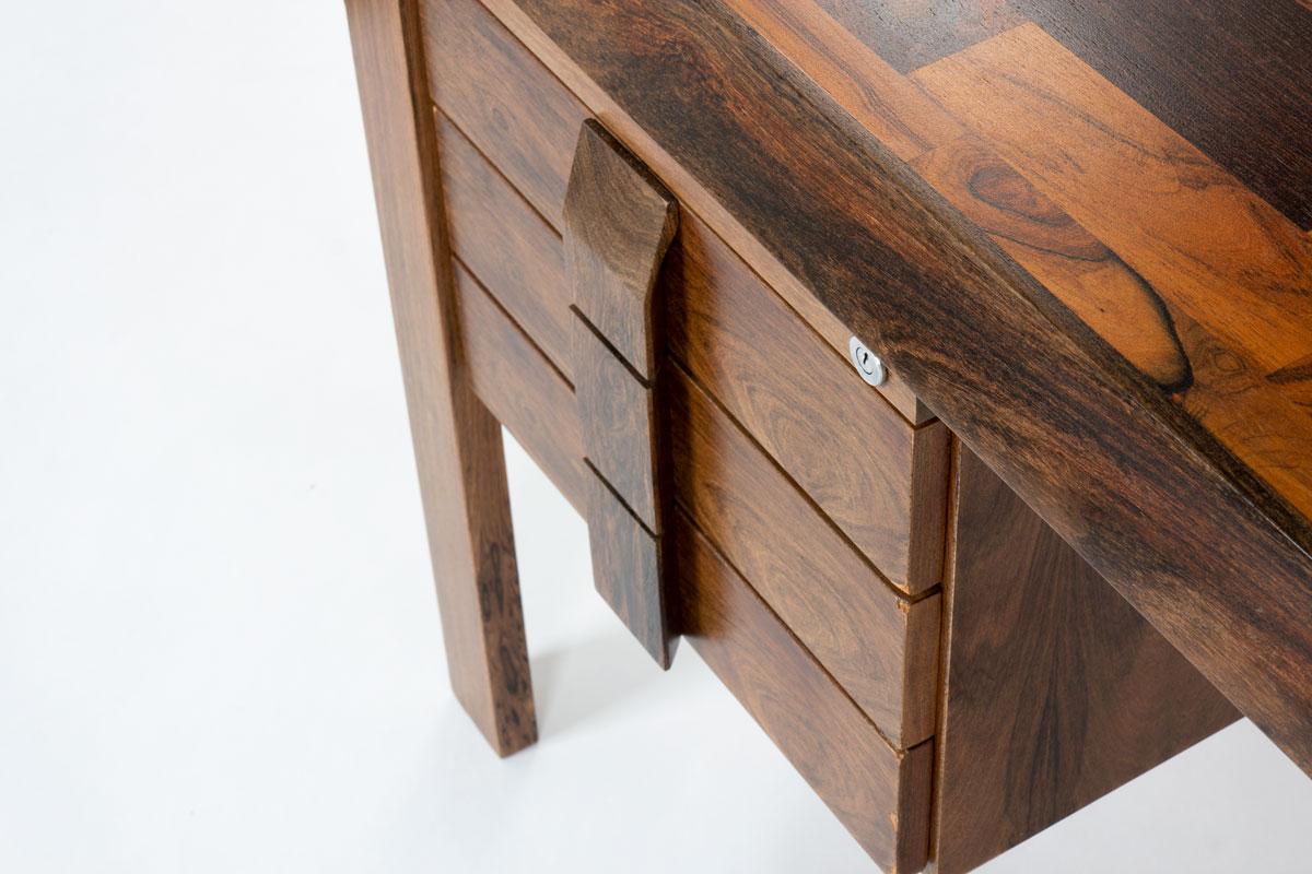 Jean Gillon desk in rosewood for Italma Woodart, 1960s For Sale 8