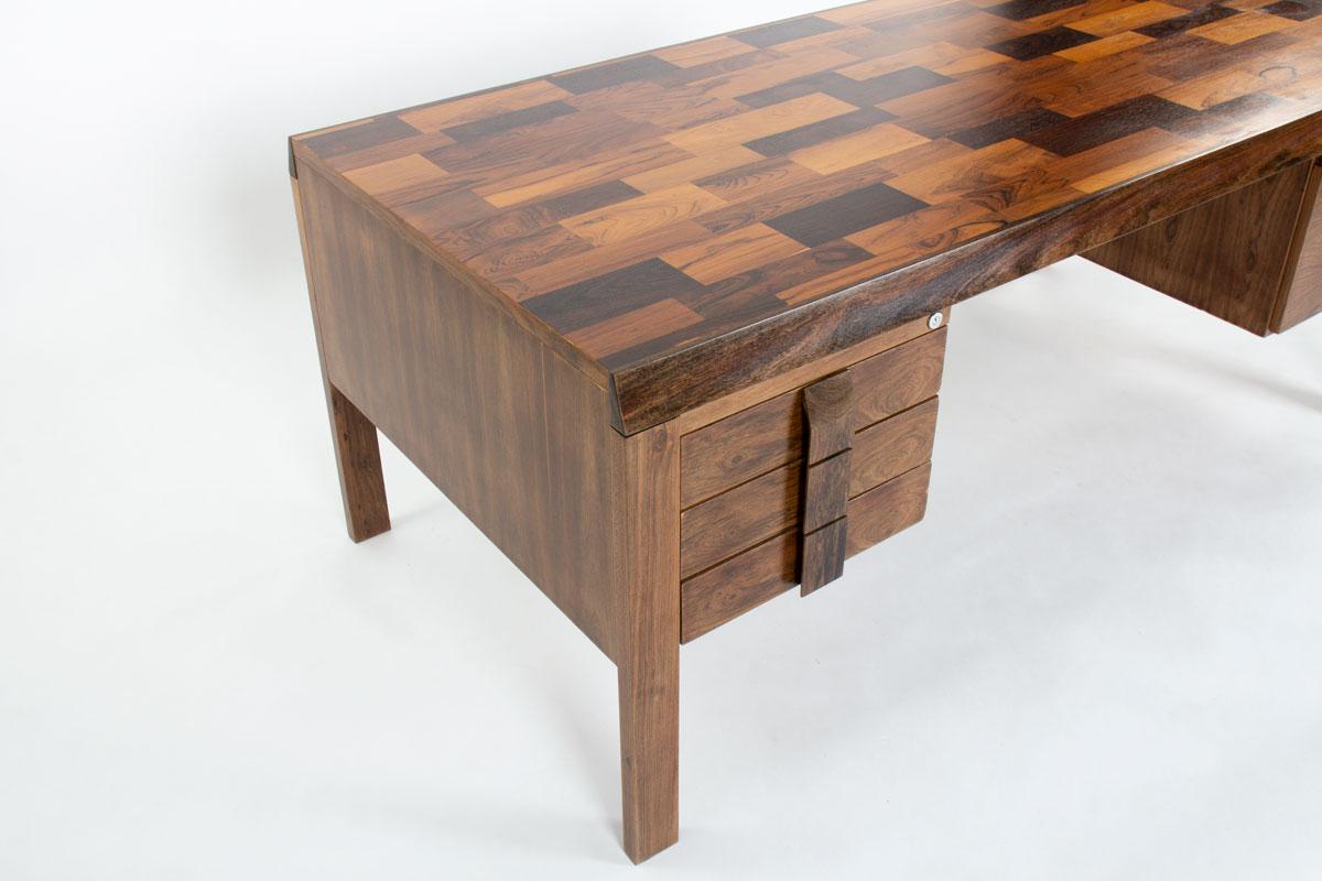 Jean Gillon desk in rosewood for Italma Woodart, 1960s For Sale 1