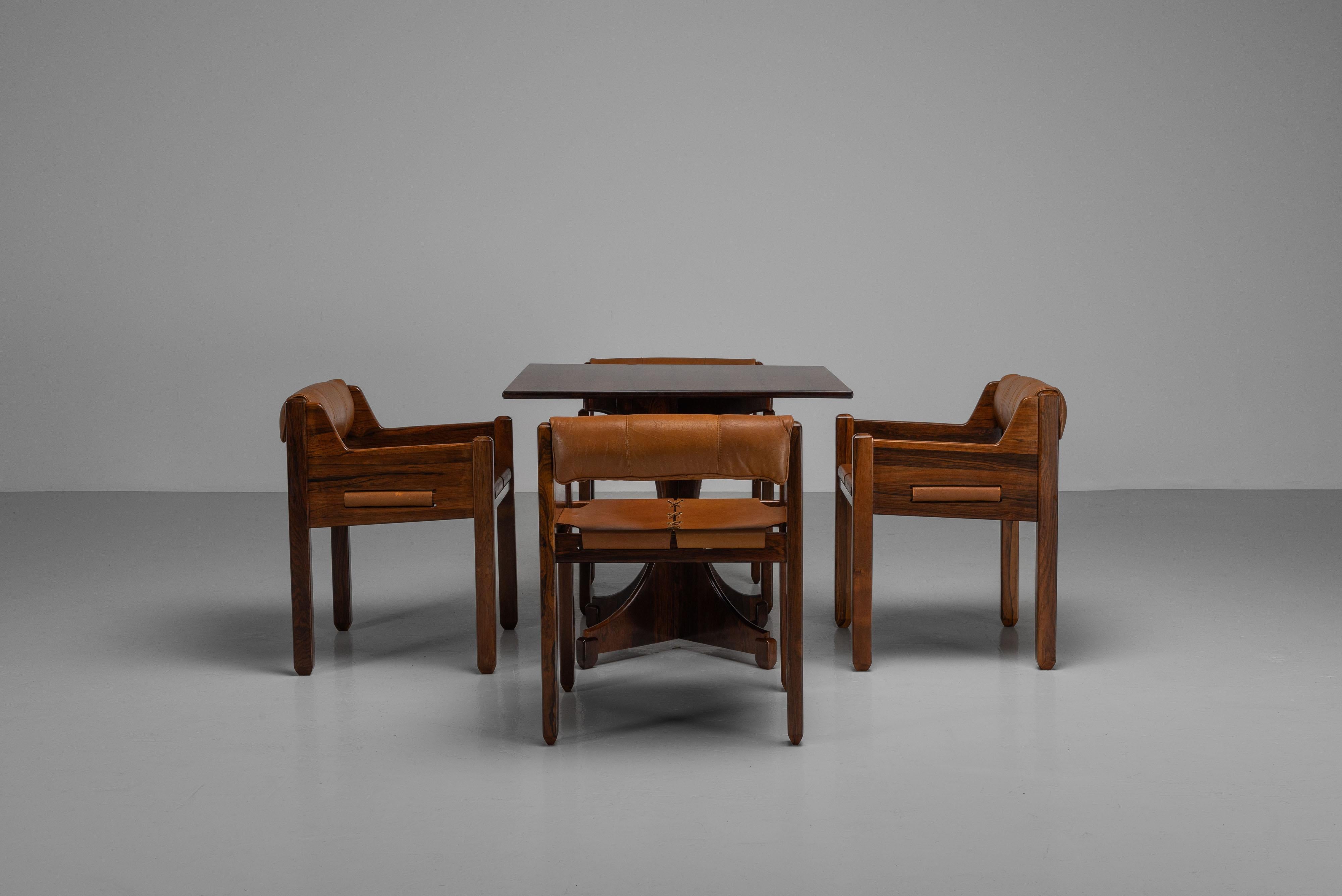 Table à manger de Jean Gillon Italma WoodArt Brésil 1965 en vente 7