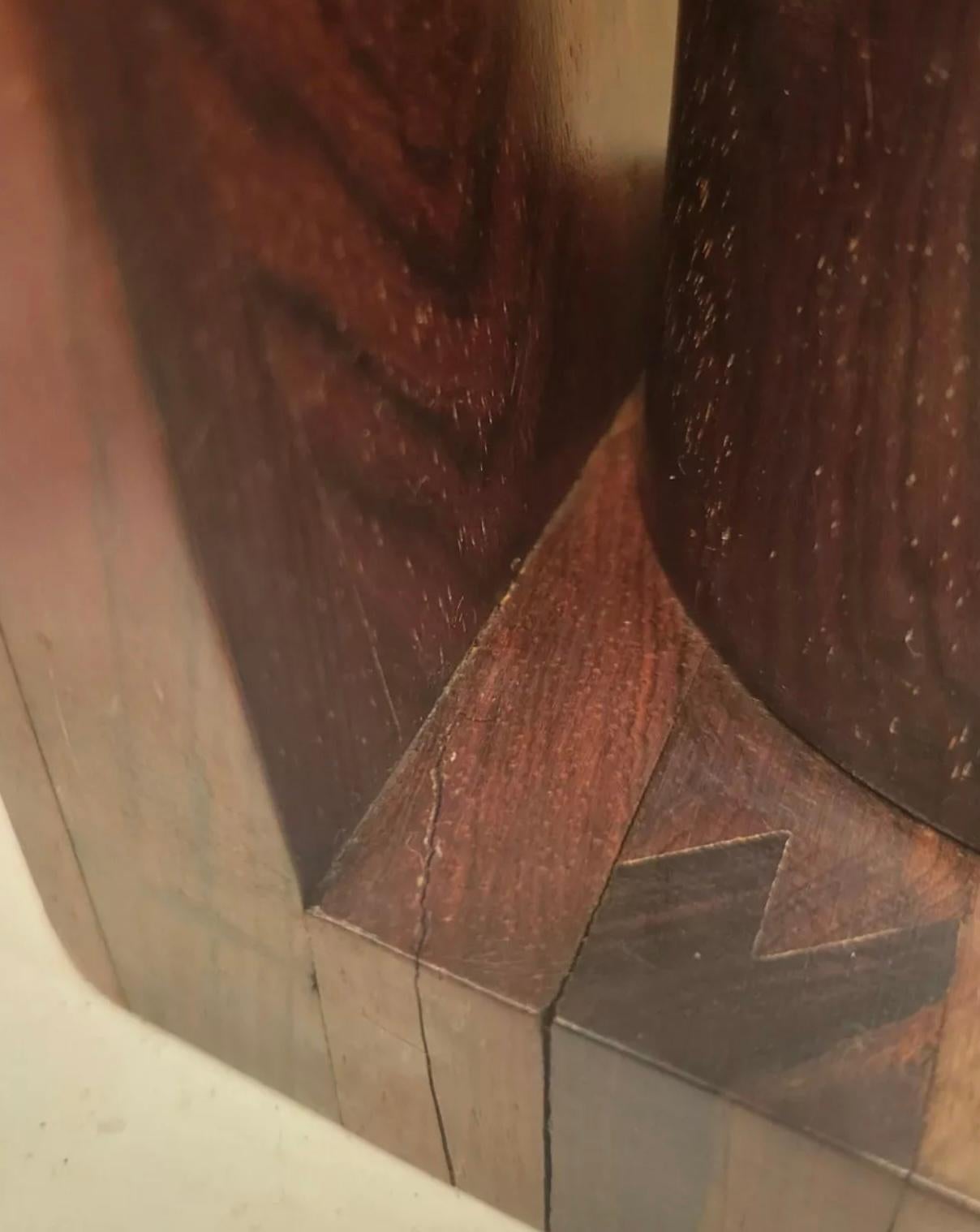 Jean Gillon Jacaranda Equine Sculptural Bookend Pair, Labelled, Brazil, 1960s 2