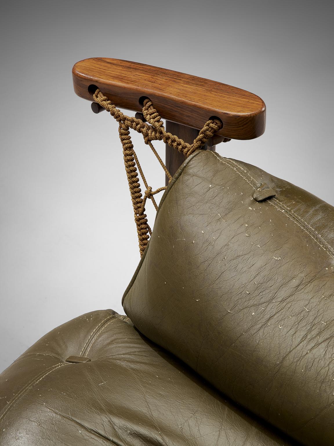 Mid-20th Century Jean Gillon Jangada Lounge Chair with Ottoman