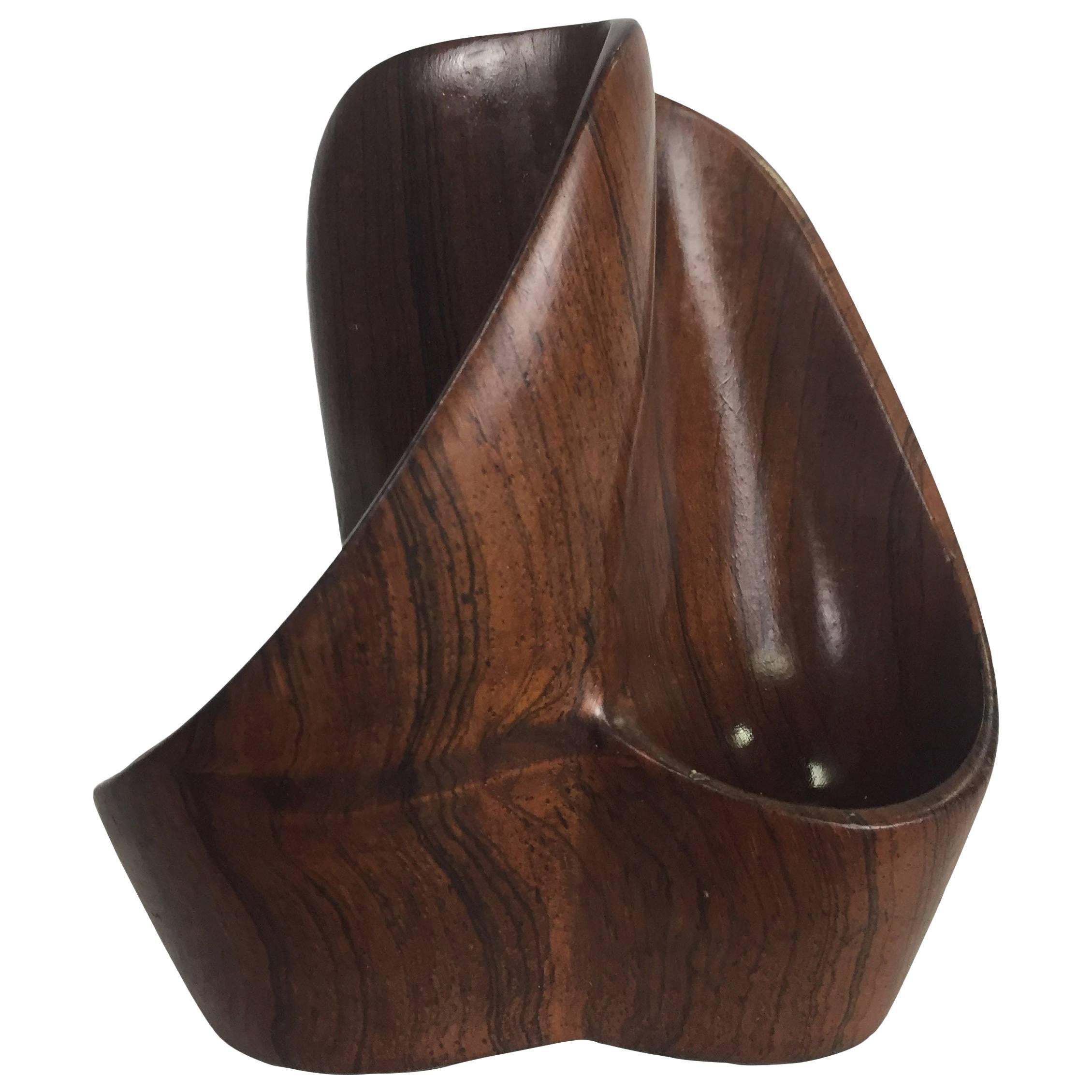 Jean Gillon Pipe Stand in Jacaranda for Italma Wood Art Midcentury