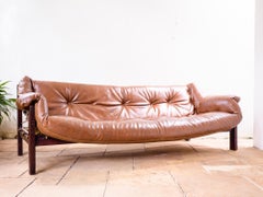 Jean Gillon "Tijuca" Sofa in Hardwood and Nylon Hammock, Brazil, 1970