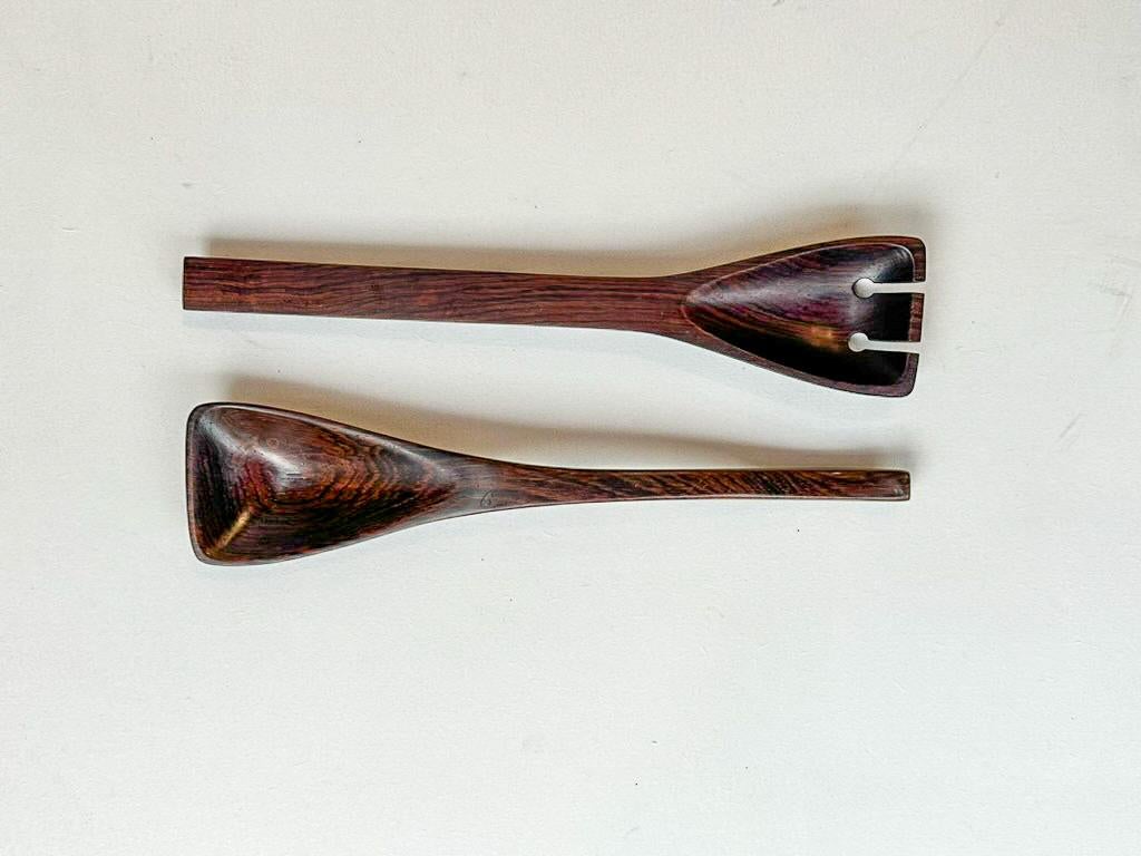 Mid-Century Modern Jean Gillon. Triangular spoon with details, c. 1960 For Sale