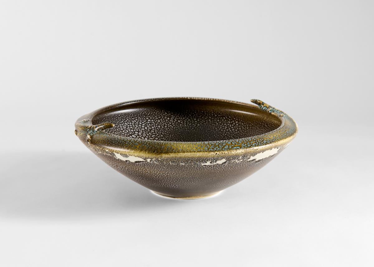 Jean Girel, Grand Coupe Lezards, Ceramic Bowl, France, 2021 In Good Condition For Sale In New York, NY