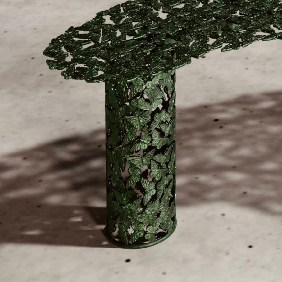 Italiano Jean Greene & Greene Bronze Lost Wax Cast Butterfly Tavolino da caffè per interni o esterni in vendita