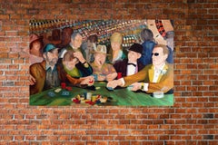 What's the Deal, peinture, huile sur panneau de bois