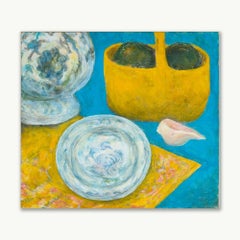 Yellow Basket with Shell