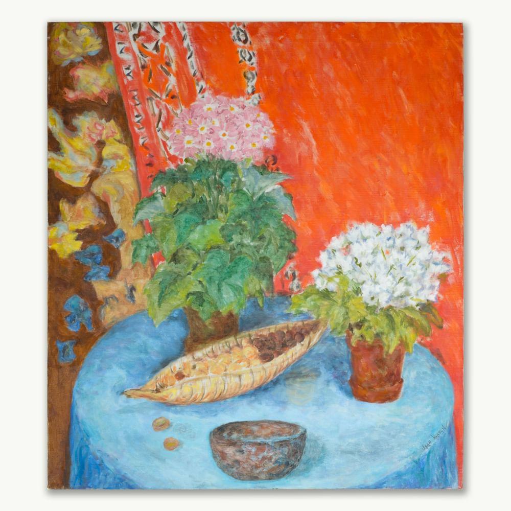 Basket of Nuts - Painting de Jean Hannon