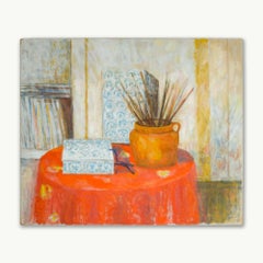 Brushes with Blue and White Boxes