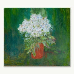 Hortensie im roten Topf